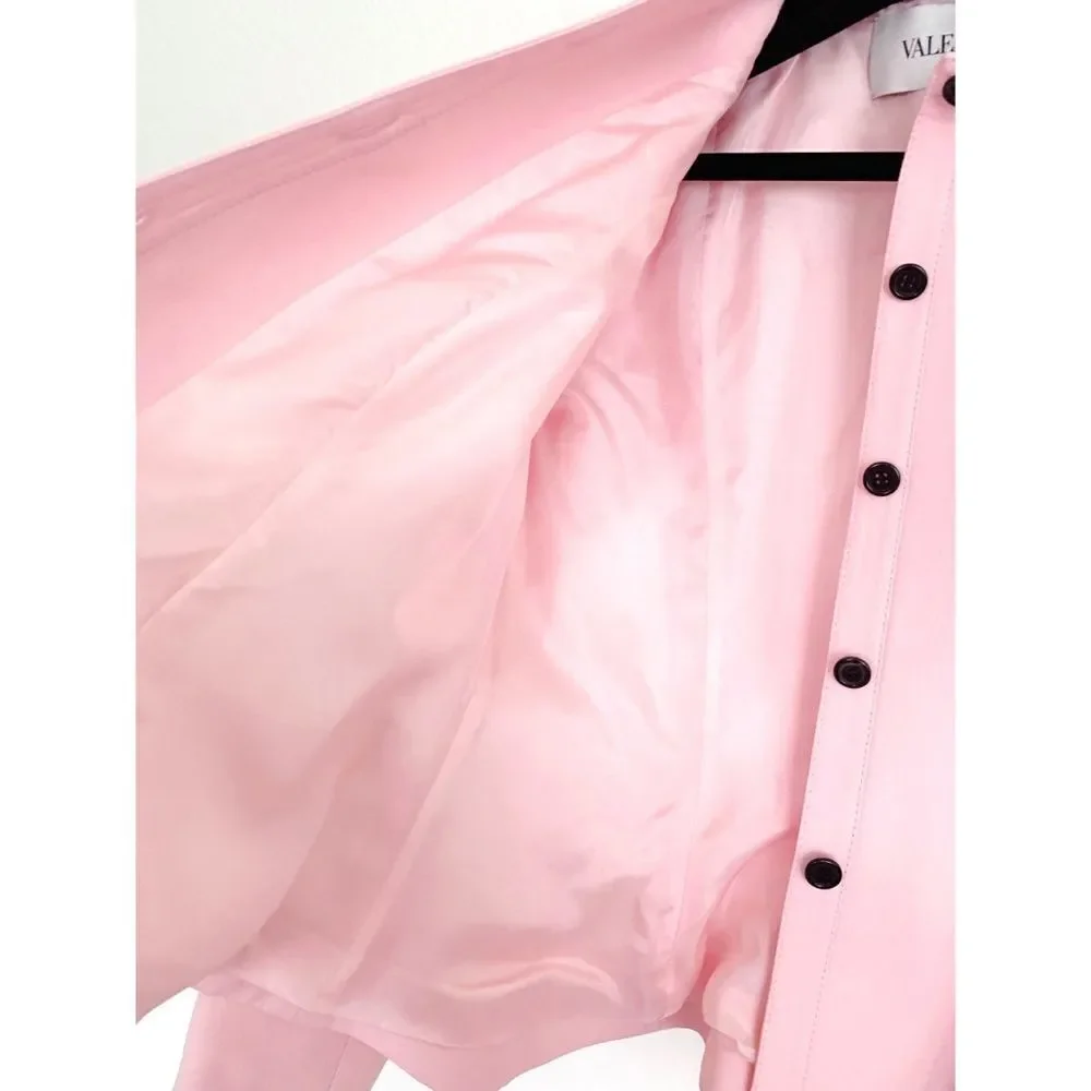 Valentino Crepe Couture flare Jacket Soft Pink